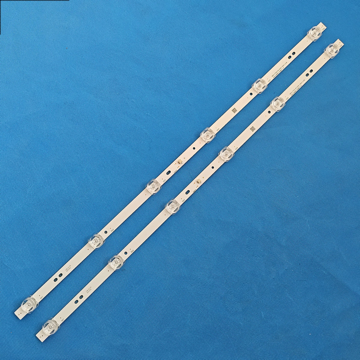 barres lumineuses led blancs modernes connecteurs électriques kit 2pcs 1tv 568mm 72mm 12mm