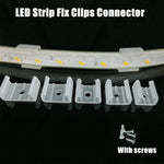 Clips fixation ruban led blanc translucide moderne vis certification ul vde ccc fcc.gs