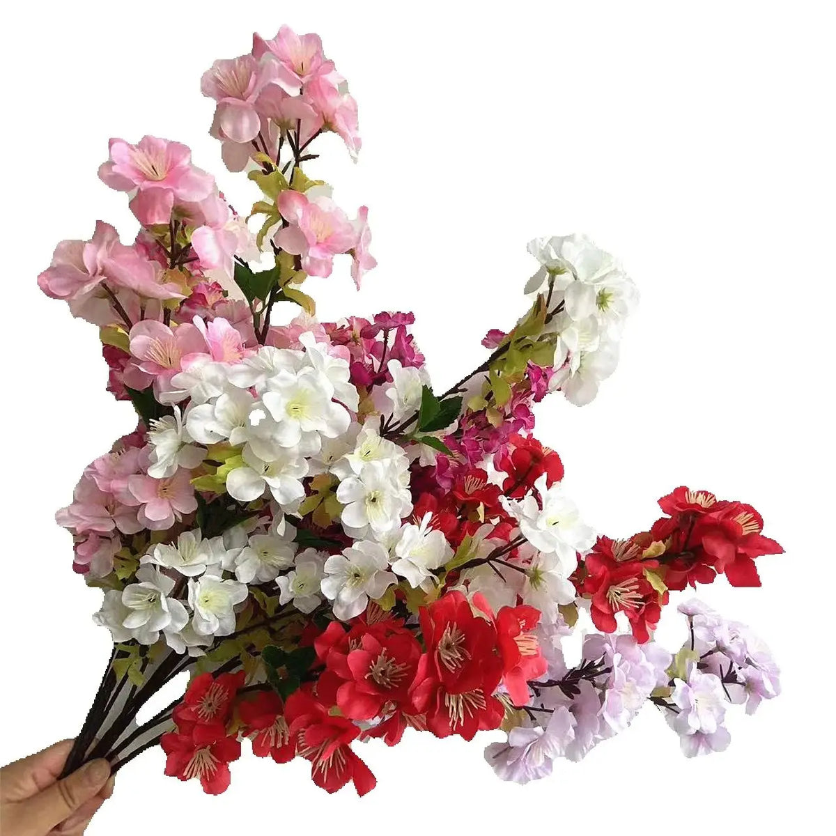 bouquet artificiel fleurs roses blanches rouges violettes modernes intérieur décoration maison mariage anniversaire