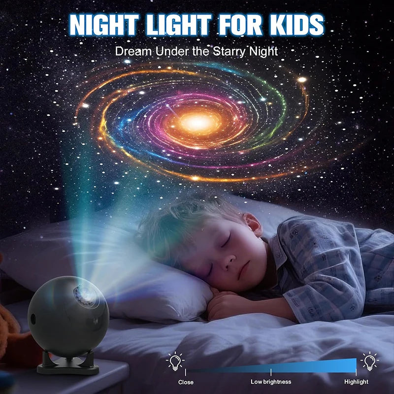 projecteur étoiles galaxy planets astronaute 12 disques interchangeables moderne technologique support rotatif