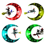 moules silicone horloge murale autocollants décoratifs moderne halloween floral sorcière balai