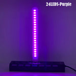 lampe led flexible 24leds couleur rouge jaune bleu vert violet rose blanc blancchaud clips
