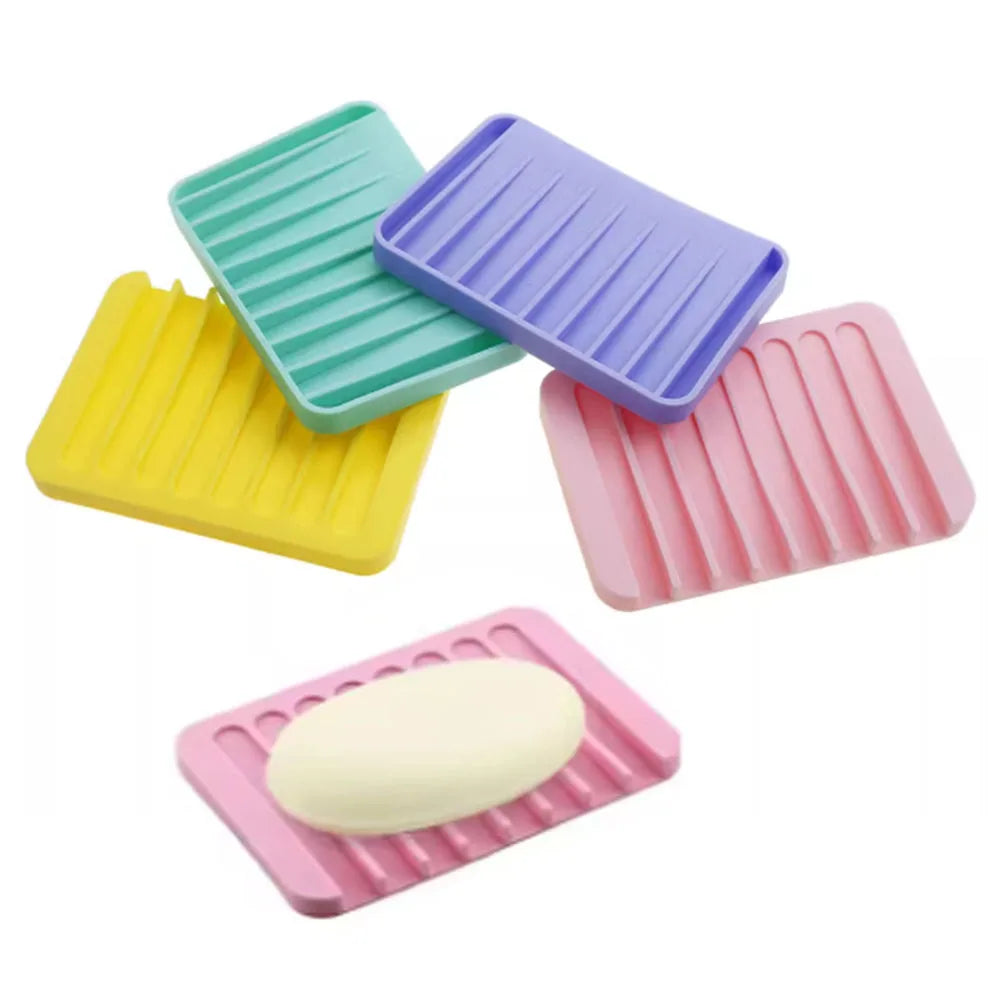 support savon silicone couleur rose moderne pratique antibactérien cuisine salle bain