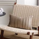 housses coussin polyester rayures verticales nordique moderne pliées décoration intérieure carreaux blanc orange rose