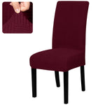 housses chaise marron rayures diagonales moderne elasthanne polyester 45 60cm 35 48cm 10cm