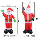 Moule gonflable brun de Noël avec ventilateur intégré et fixation