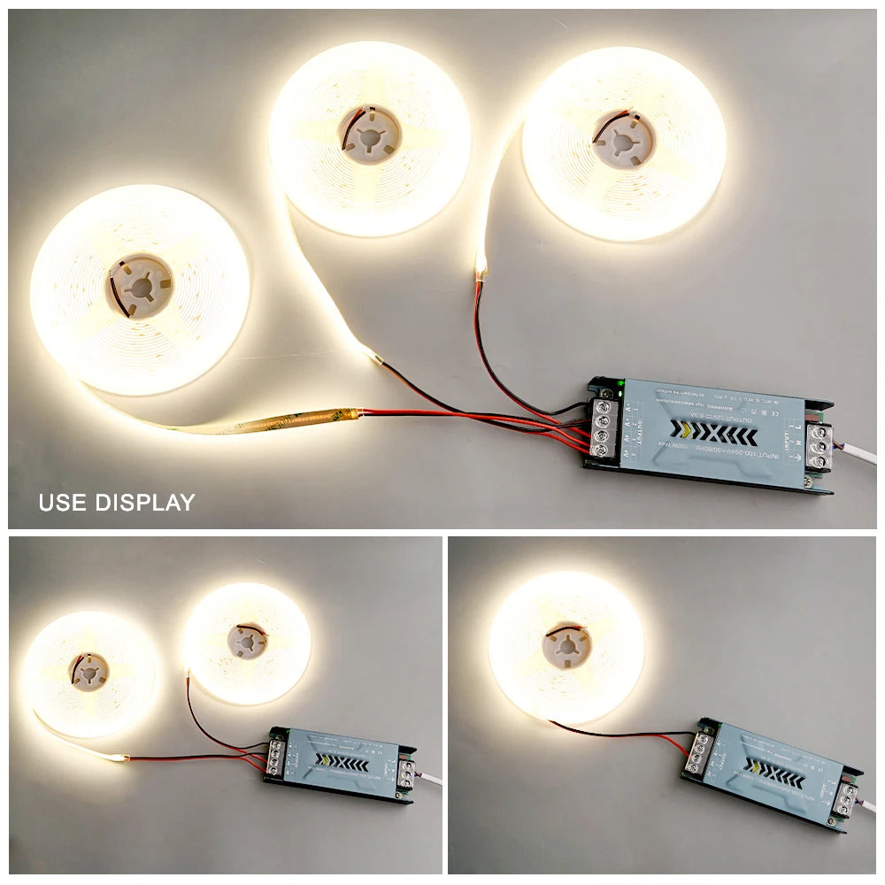 Transformateur lumière LED 12V 24V 60W 100W bleu moderne sans bruit fixations