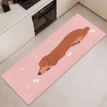 tapis sol moderne polypropylène polyester rectangle motif animalier couleur rose clair décoration intérieure salon