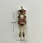 horloge pendule alpine animaux paysages aimants réfrigerateur texte traditionnel