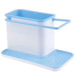 organisateur vaisselle plastique vert blanc moderne pratique support mural éponge gant cuisine brosse pot