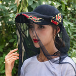 voile anti moustiques tulle transparent protection solaire upf50+ chapeau mode extérieur adultes