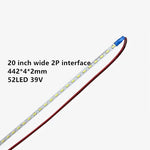 ruban led vert clair 19 20 21.5 pouces ligne continue moderne connecteur yeux