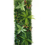 panneau végétal mural plante artificielle herbe décorative jardin extérieur moderne vert rouge blanc