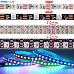 ruban led flexible smd multicolore 60leds 144leds adhésif moderne full magic color