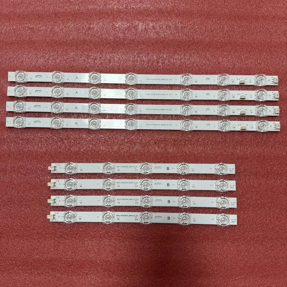 ruban led blanc bleu moderne 65 pouces kit tv connecteurs électriques