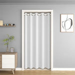 rideau moderne uni opaque porte maison beige blanc rose violet polyester