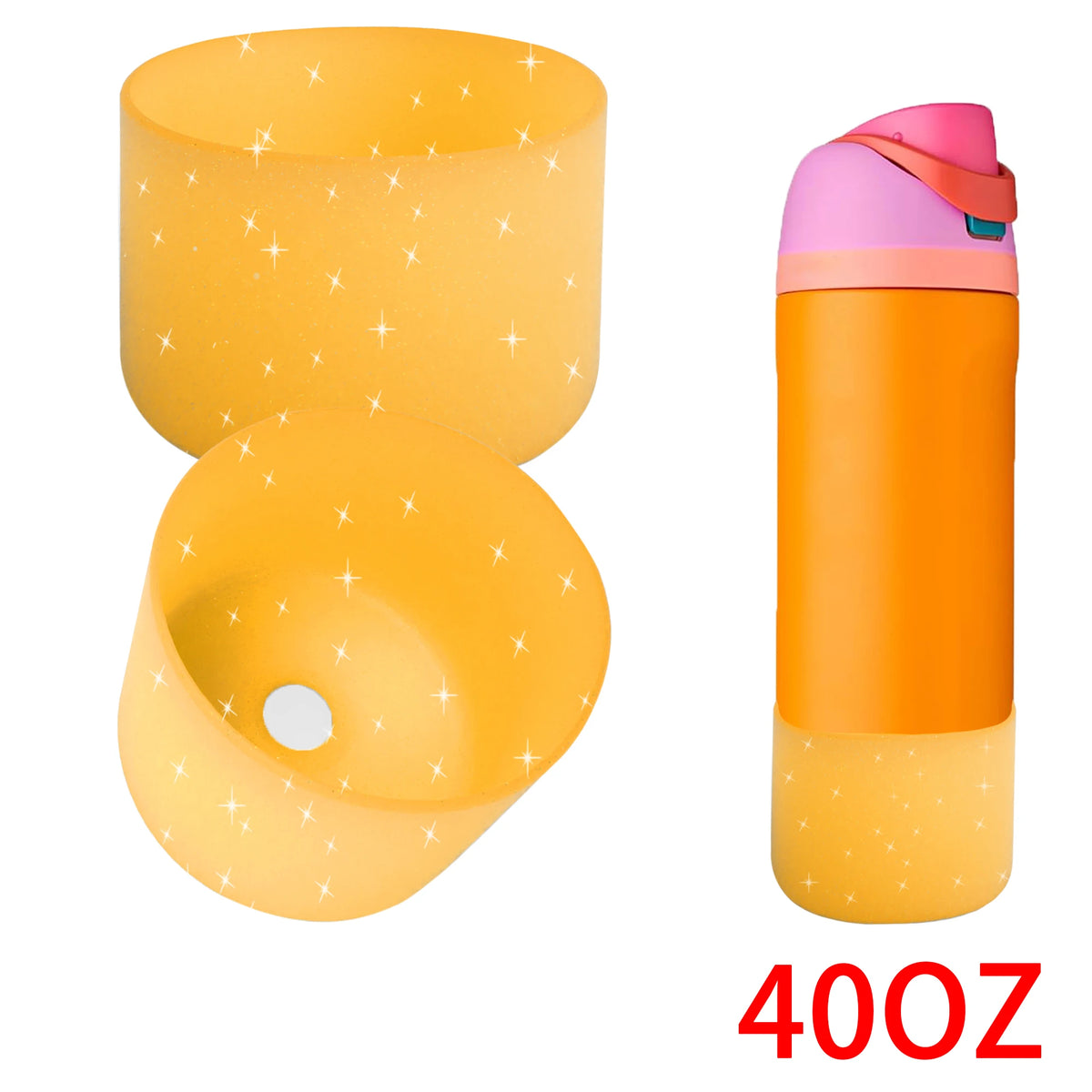 protège bouteille rose points brillants moderne 24oz 32oz 40oz
