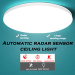 lampe capteur radar detection mouvement blanc moderne minimaliste 20w 30w 249lm 15lumieres