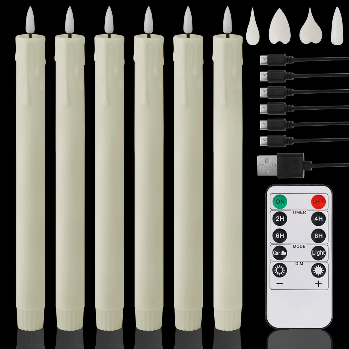 décoration intérieure moderne bougies led sans flamme blanc opaques télécommande pièces base plate