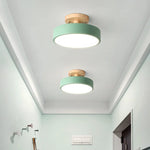 lampe moderne minimaliste gris vert rose blanc vis fixée led 6000k 3000k