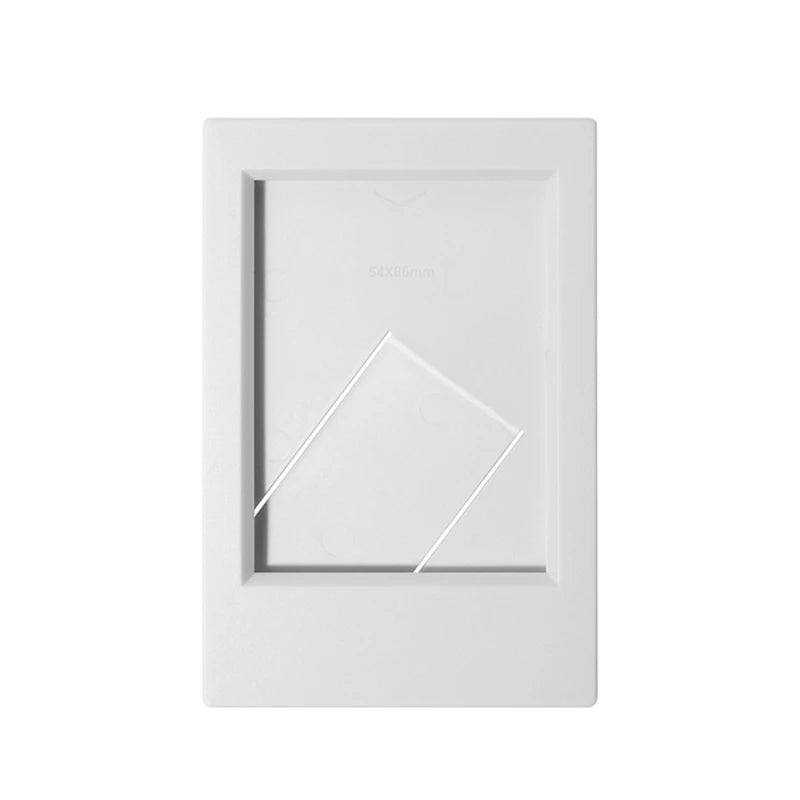 cadre photo moderne minimaliste couleur jaune noir vert blanc bleu rose violet support triangulaire