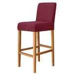 Housse chaise jaune rayée moderne adhésive polyester bar stool banquet