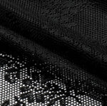 rideau floral dentelle noir polyester élégant fenêtre salon chambre transparent pastorale