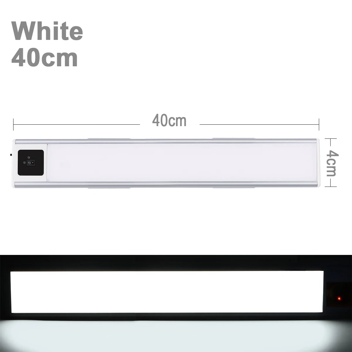 luminaire led rectangle mural adhésif blanc moderne rechargeable capteur mouvement chambre cuisine
