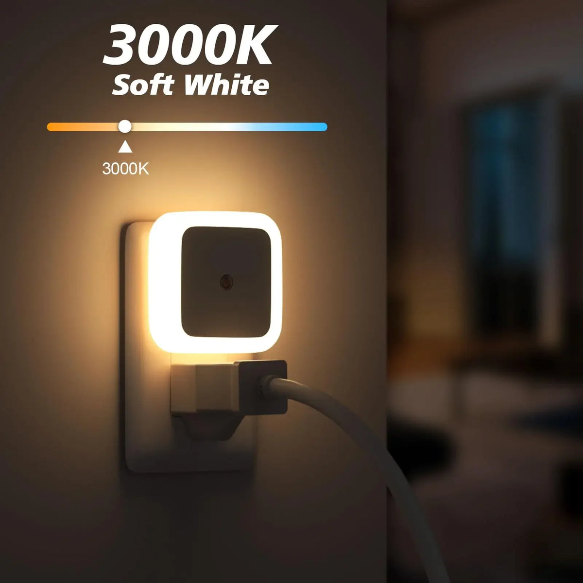 lampe nuit led blanc moderne minimaliste applique murale adhésive éclairage intérieur variable chambre enfant