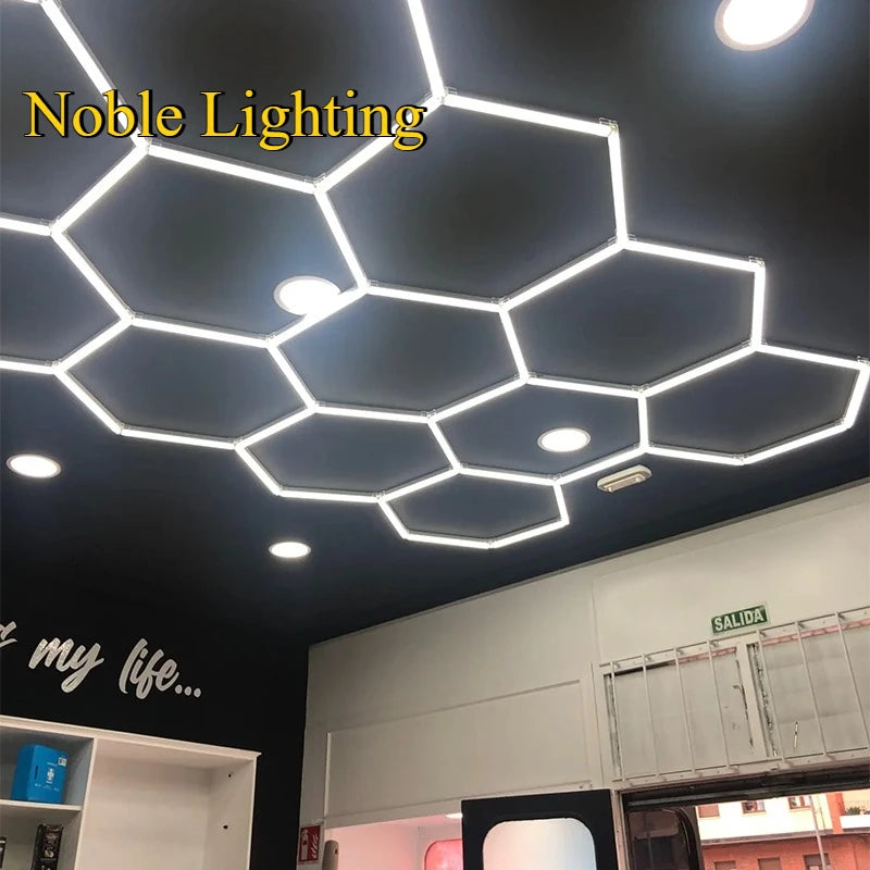 ruban led blanc hexagonal moderne adhésif 565mm 6500k 2000lm 50000h