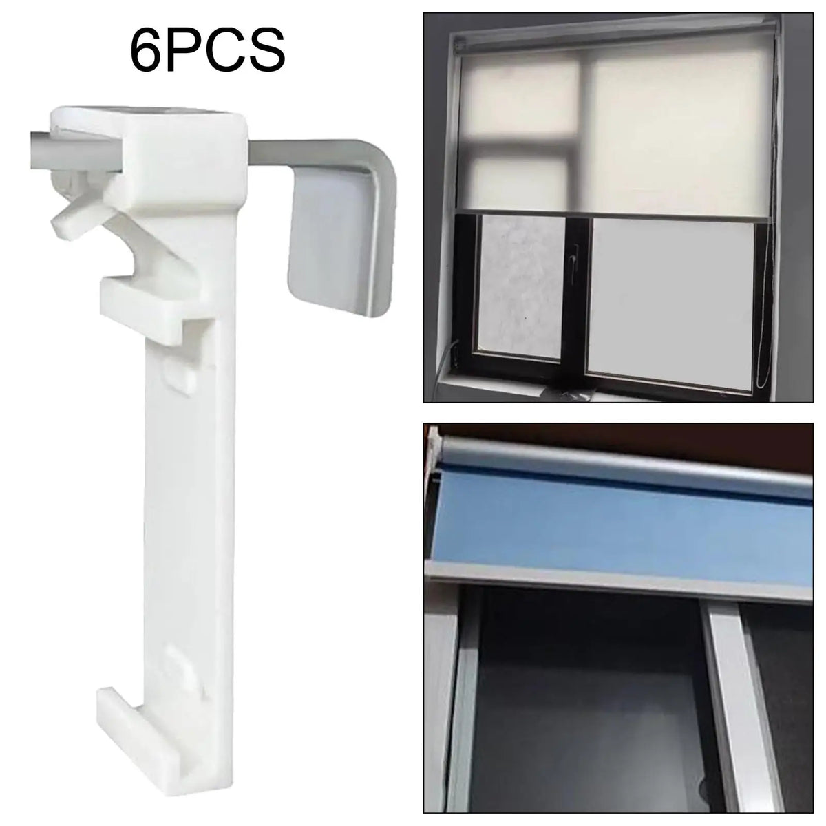 supports rideau blancs modernes sans perçage facile clips fenêtre pièces