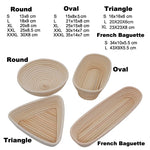 panier pain rotin naturel traditionnel tissu doux fermentation baguette ovale round respectueux environnement