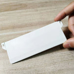 rideau vertical blanc rayures horizontales clips fixation moderne stores enrouleurs plastique
