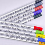 crayons couleur classiques pointe colorée gris vert bleu rouge noir marron jaune violet