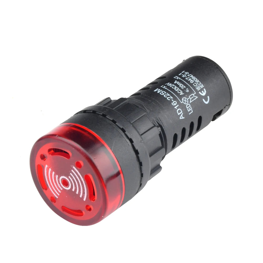 interrupteur led rouge noir rayures concentriques blanc flux lumineux moderne fonctionnel 12v 24v