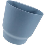 pots fleurs suspendus mural bleu gris blanc texturé moderne grille drainage vis jardin