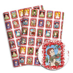 coasters imprimés dessins animés personnages floraux multicolores résistants abrasion 140x50cm
