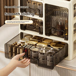 boîte rangement cosmétiques tiroirs compartiments moderne beige clair pliables PP haute qualité étagères bijoux