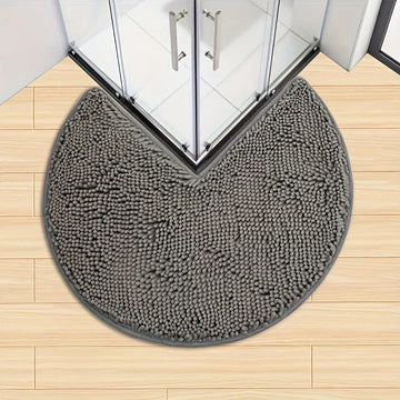 tapis bain moderne rouge gris boules relief salle bain antidérapant doux épais respectueux environnement