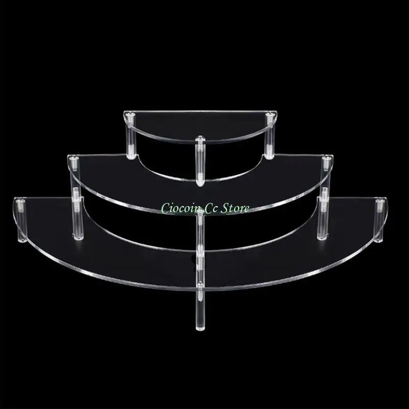 présentation transparente moderne support bijoux transparent sans motif grille tailles