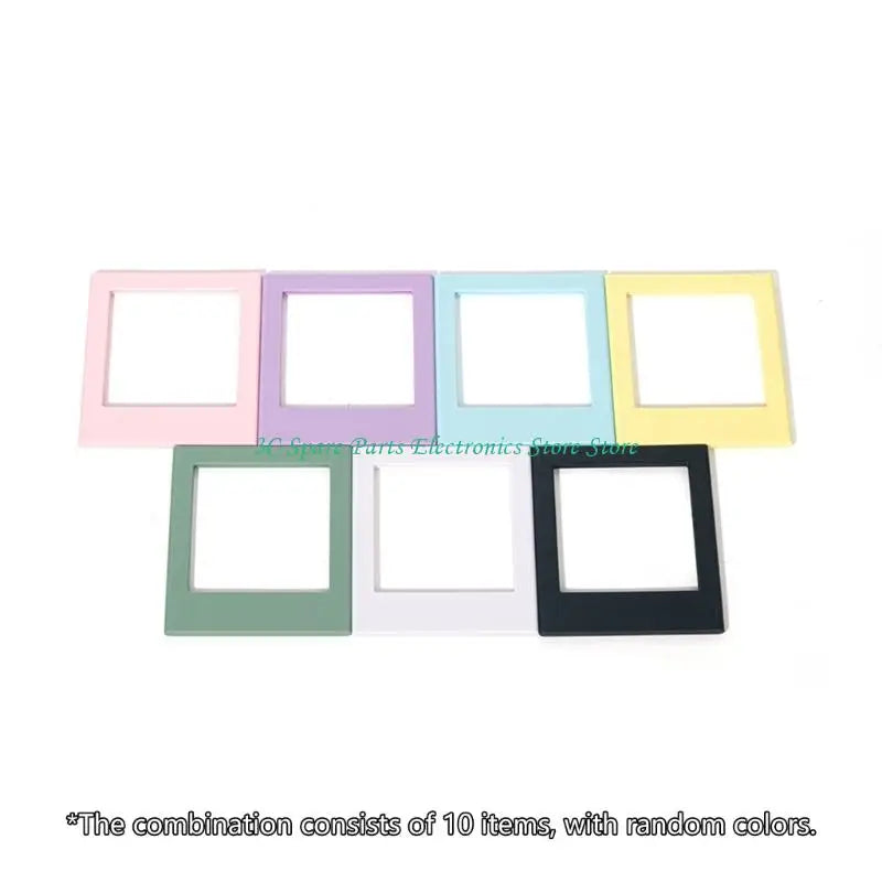 cadres photo aimants couleurs modernes réfrigérateur photos instantanées variées minimalistes
