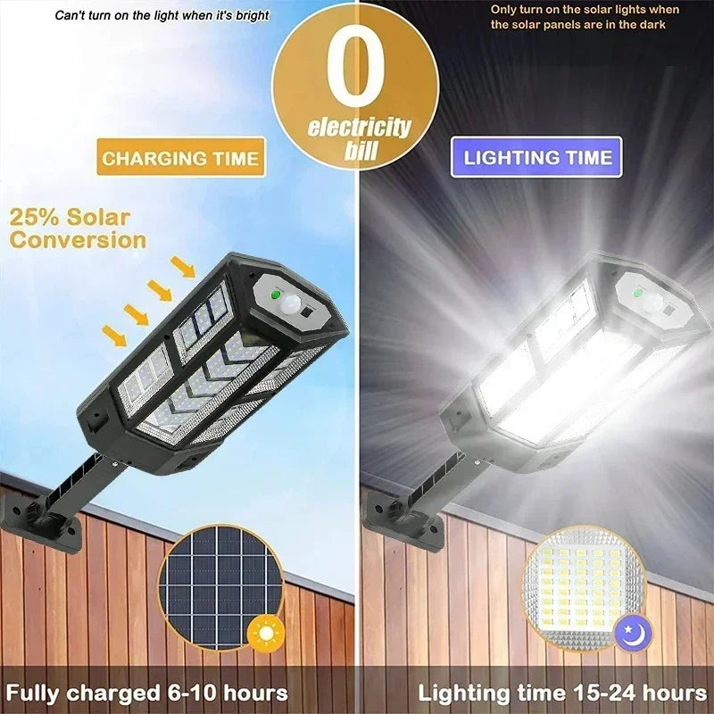 lampe solaire moderne noire blanche grille géométrique ip65 télécommande mur étancheextérieur