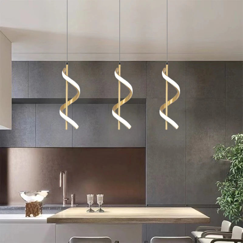suspension lumineuse spirale blanc moderne éclairage chambre salon 220v flux lumineux 249 2000