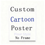 photo personnalisée dessin animé personnages vêtements multicolore anniversaire cadeau vertical rectangle