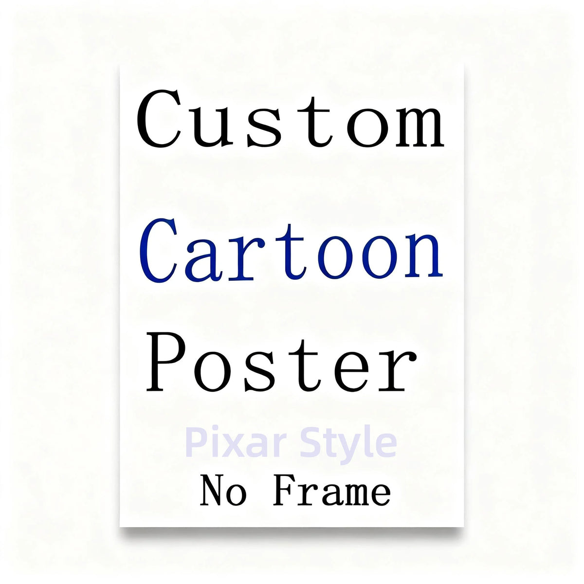 photo personnalisée dessin animé personnages vêtements multicolore anniversaire cadeau vertical rectangle