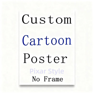 photo personnalisée dessin animé personnages vêtements multicolore anniversaire cadeau vertical rectangle