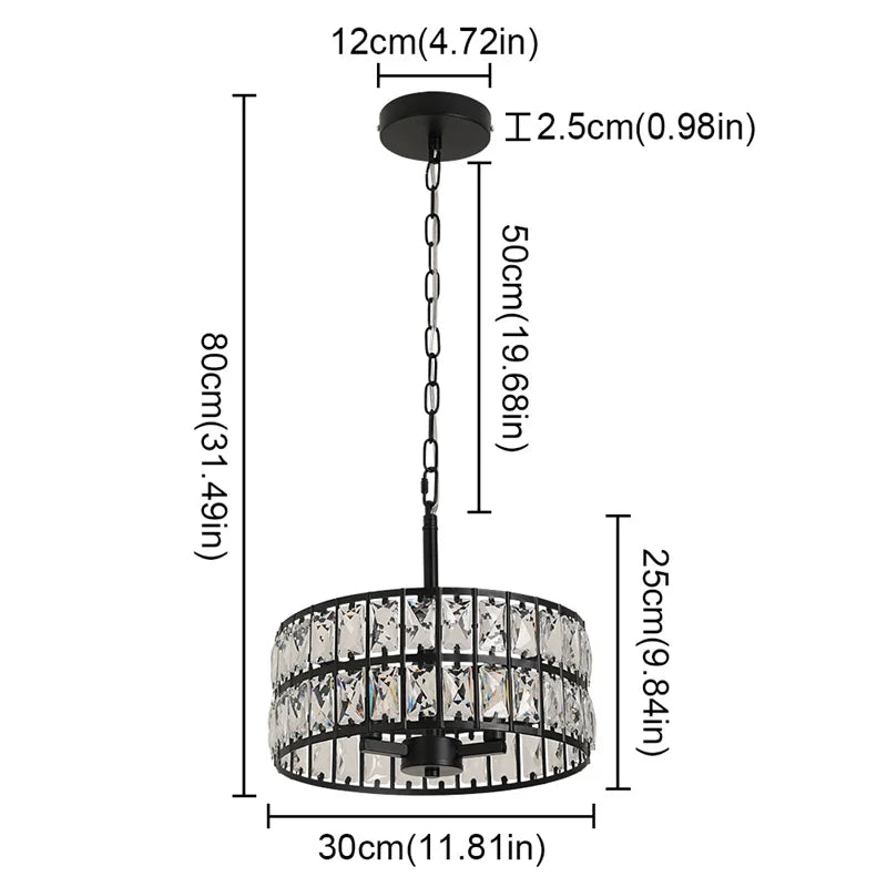 suspension lumineuse moderne cristal cubes acier inoxydable salon salle manger éclairage intérieur