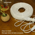 lampe table led moderne blanche papier gaufré chambre décoration intérieure affiches scènes marines