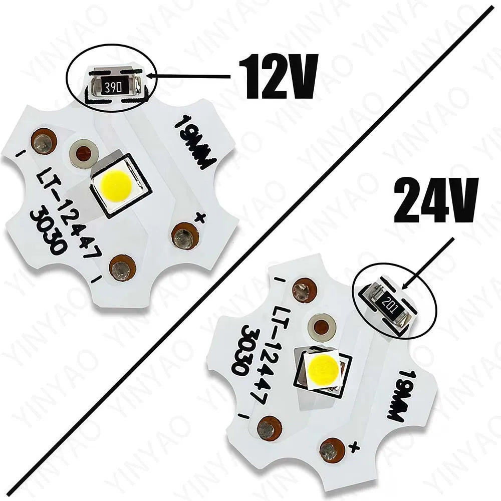 source lumineuse led 12v 24v blanc blanc chaud carré moderne technologie LED
