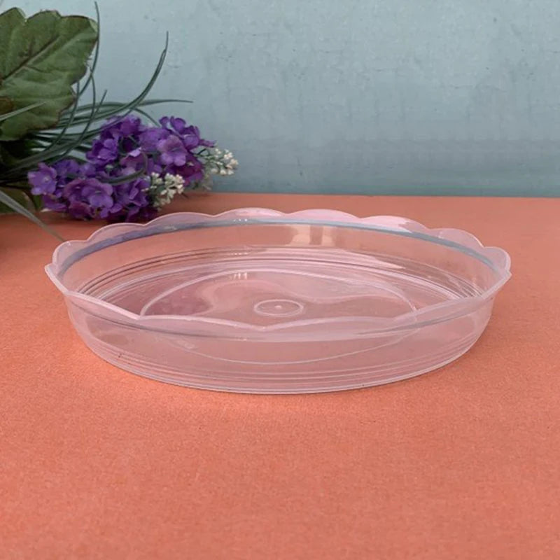 assiettes transparentes modernes plastique pp non enduit 10cm 11.2cm 13cm 13.8cm